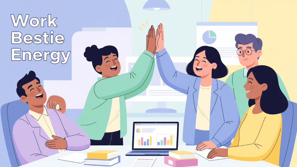 Work Besties Captions