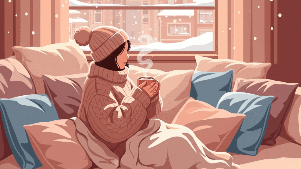 Cozy Short Winter Captions