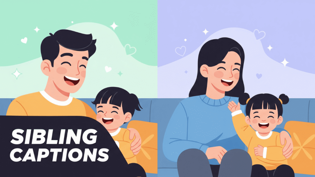 250+ Sibling Captions for Instagram (2025 Edition)