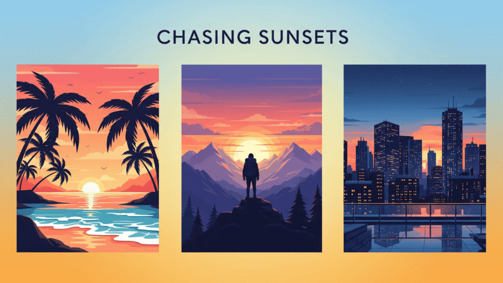 Travel Sunset Moments