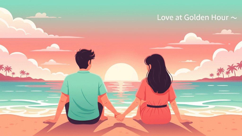 Romantic Sunset Captions