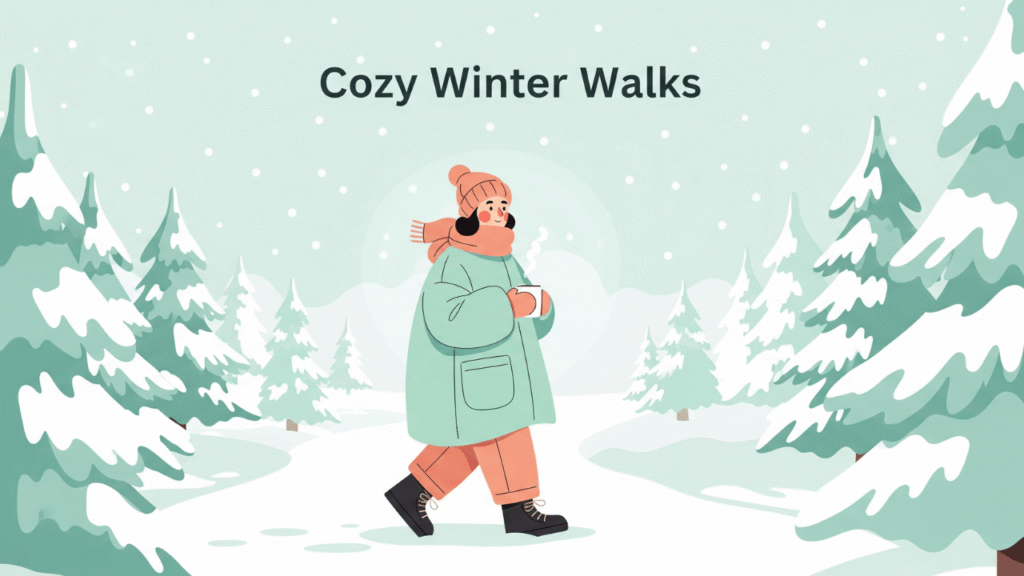 Cozy Snow Trail Captions