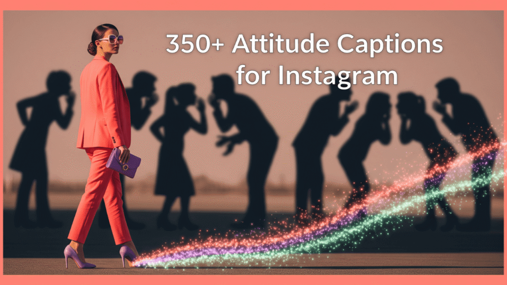 350+ Attitude Captions for Instagram
