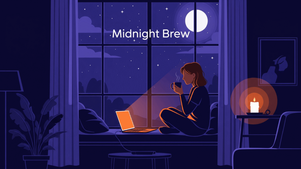 Night Coffee Feels Captions