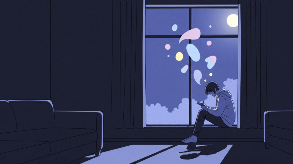 Midnight Thoughts Captions