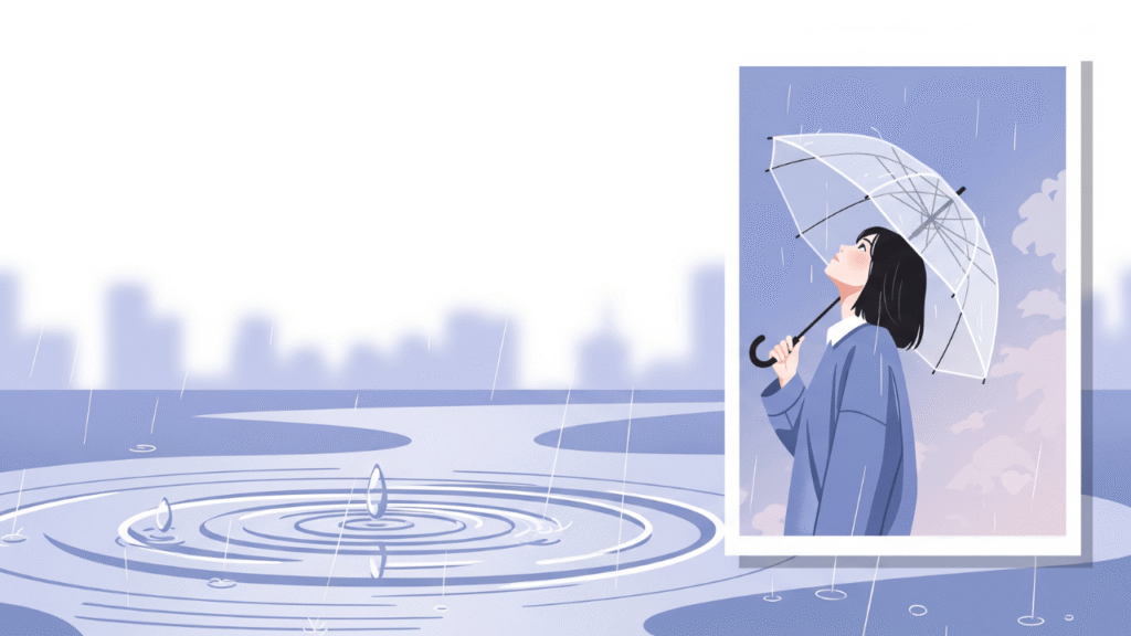 Aesthetic Rain Captions