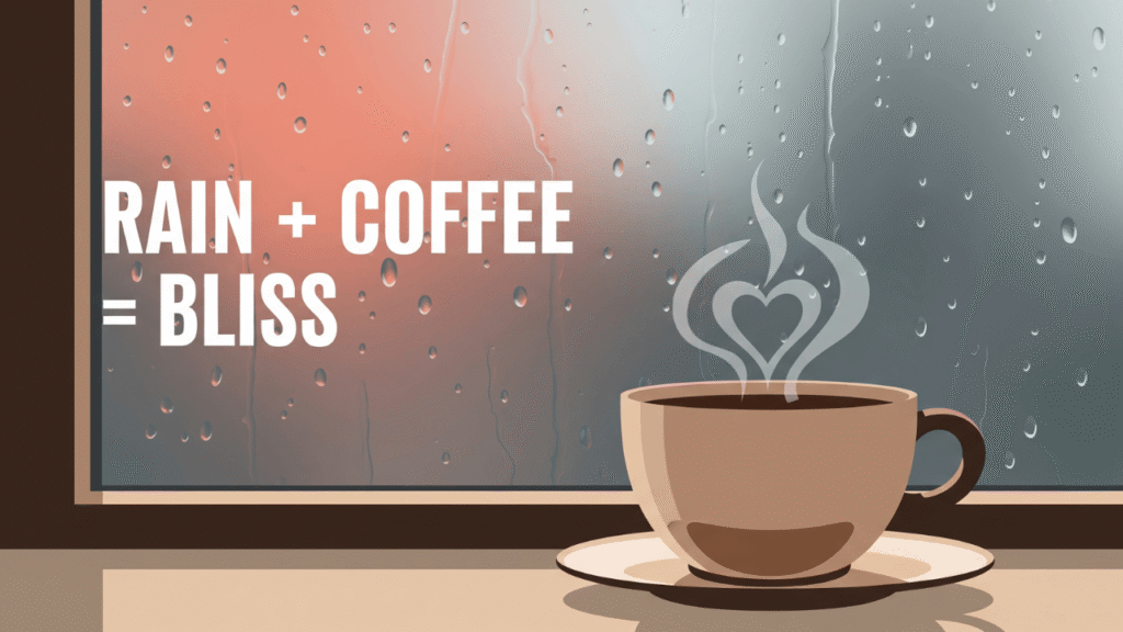 Rain & Coffee Captions