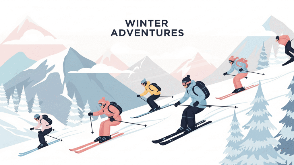 Ski & Snowboard Captions