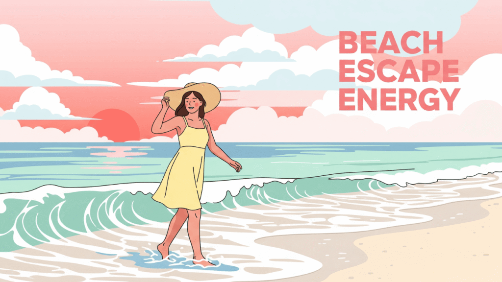 Beach Escape Energy Captions