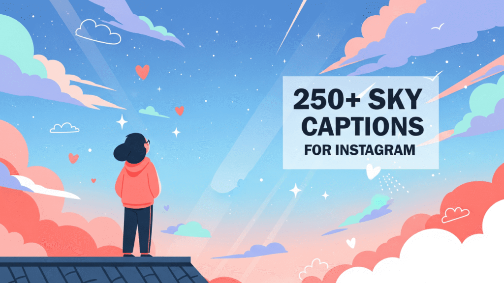 250+ Sky Captions for Instagram (2025 Edition)