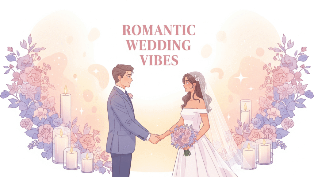 Romantic Wedding Vibes Captions
