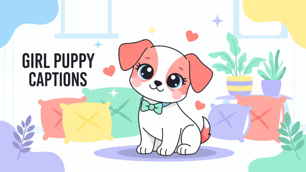 30+ Girl Puppy Captions for Instagram