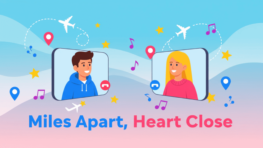 Digital Love Captions for LDR Couples