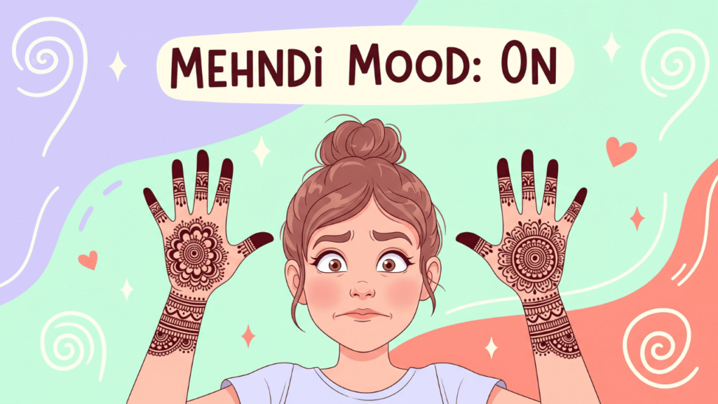 Funny Mehndi Captions