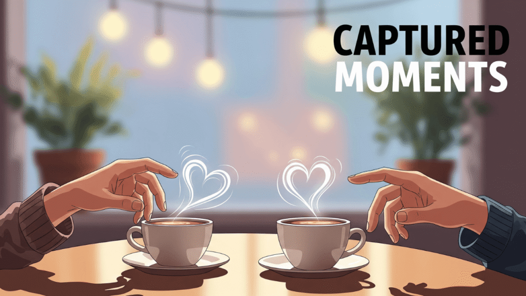 Romantic Cafe Moments Captions 