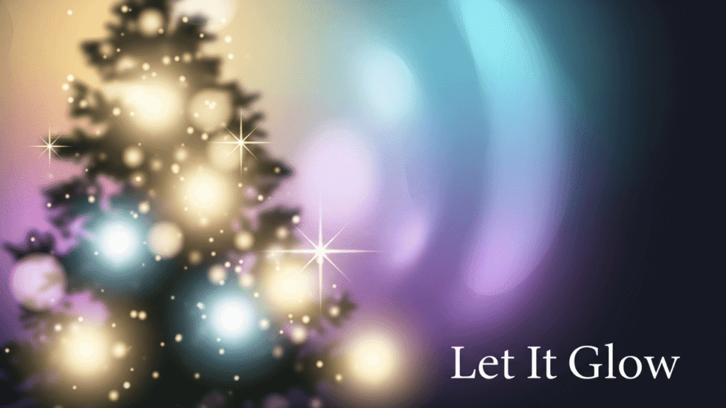 Christmas Tree Lights Captions