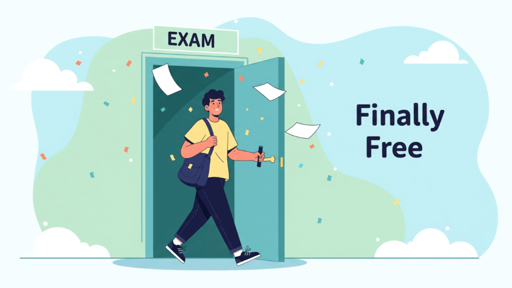 Post-Exam Relief Captions