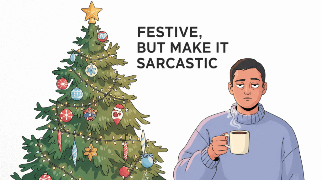 Sarcastic Christmas Vibes