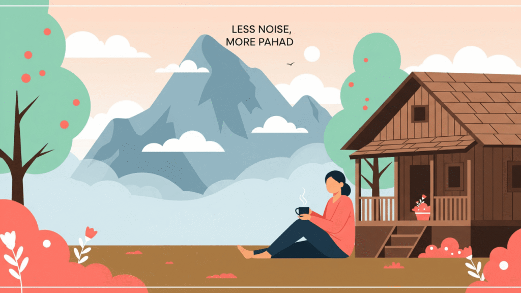 Calm & Peaceful Pahadi Captions 