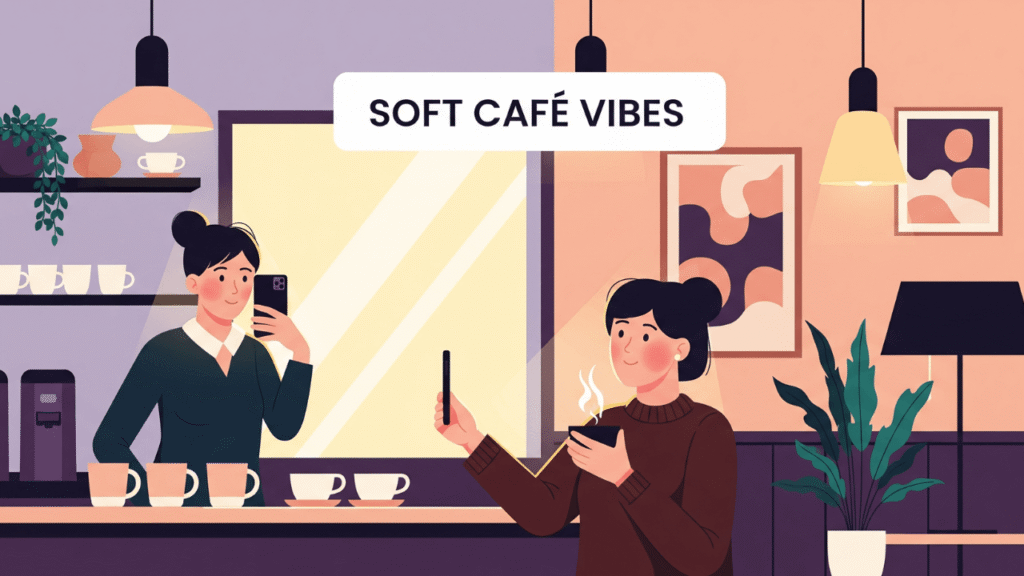 Aesthetic Cafe Captions for Selfies 