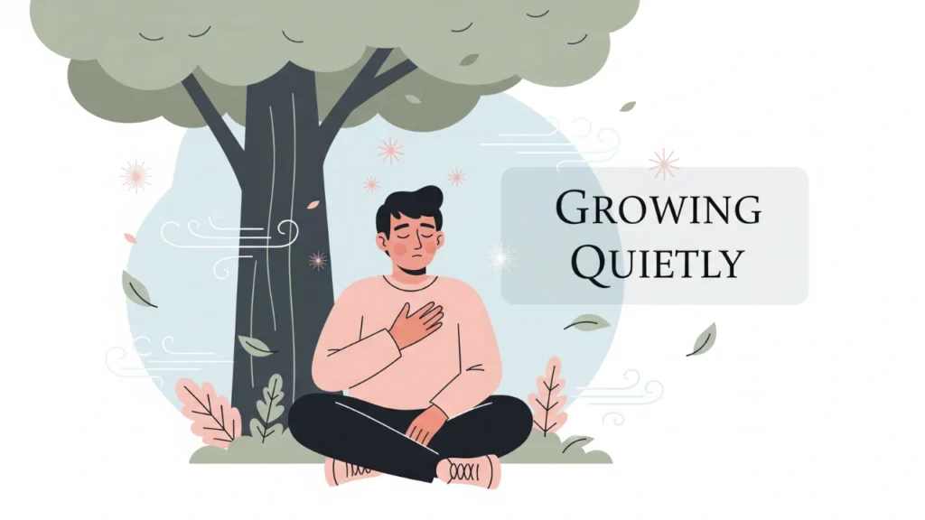 Healing Captions for Quiet Growth