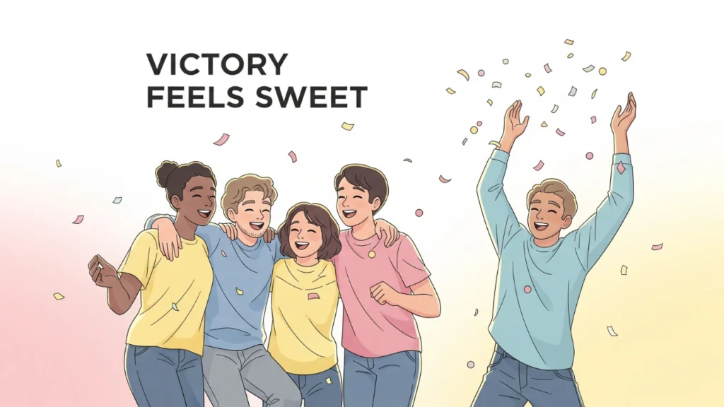 Celebration Winner Captions 