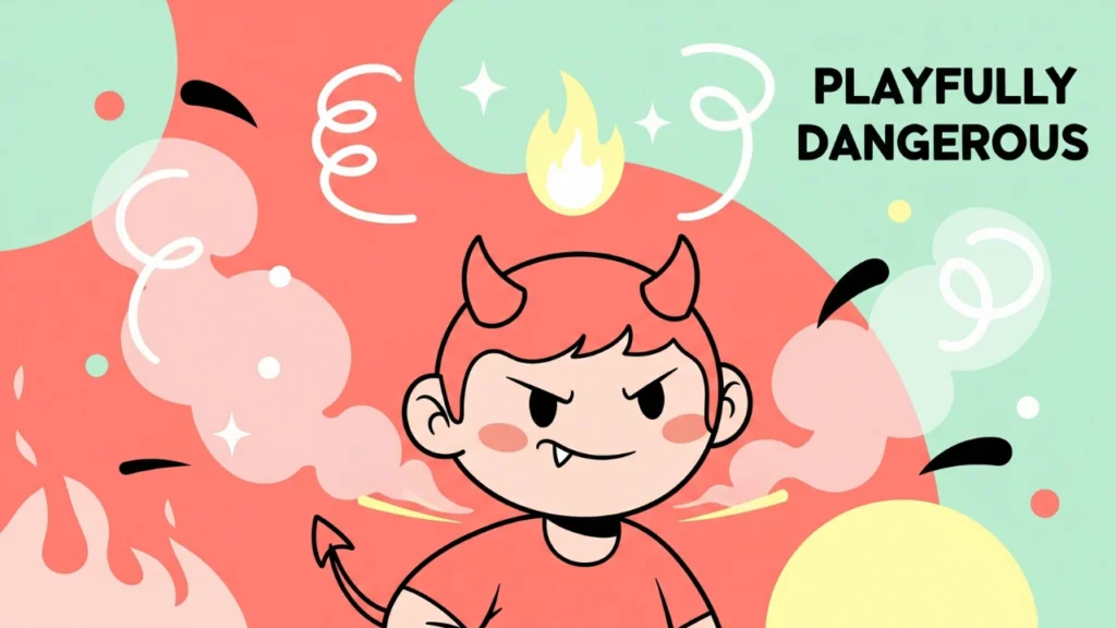 Playful Devil Captions